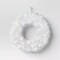 Iridescent Tinsel Christmas Wreath with Plastic Ornaments Shimmering Holiday Wall Décor